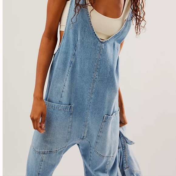 Free People Pants - Free People We The Free High Roller Denim Jumpsuit BNWT